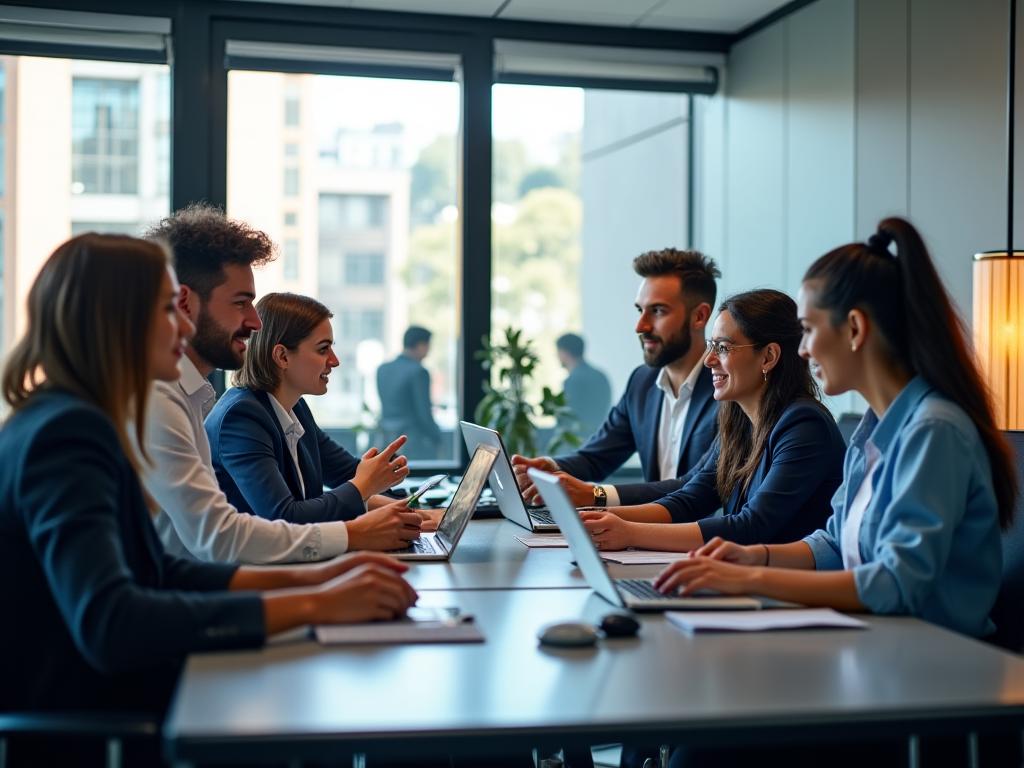 Equipo de Kuntur Analysts en oficinas de Bogotá mostrando profesionalismo y expertise